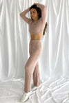 Madison Ribbed Lounge Set | Dusty Pink - We’re About That