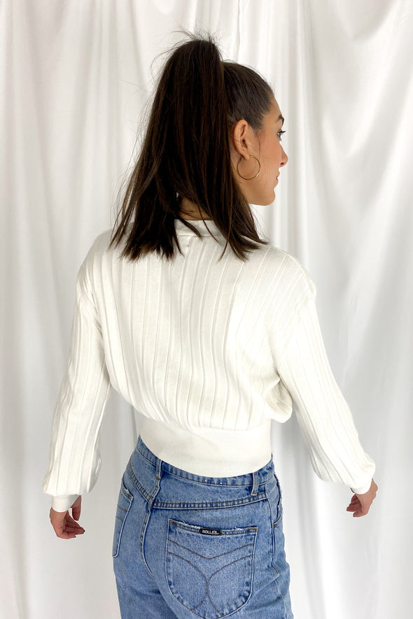 Maybe Tomorrow Cardigan | White - We’re About That