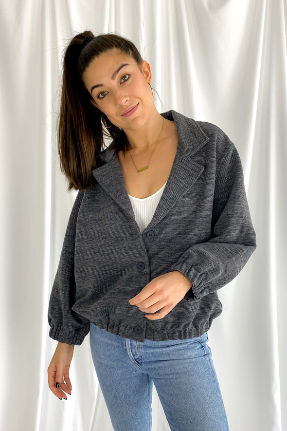 Throw It On Jacket | Dark Grey - We’re About That