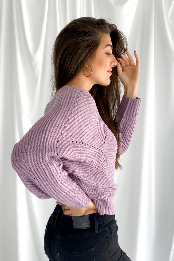 Early Mornings Sweater | Lavender - We’re About That