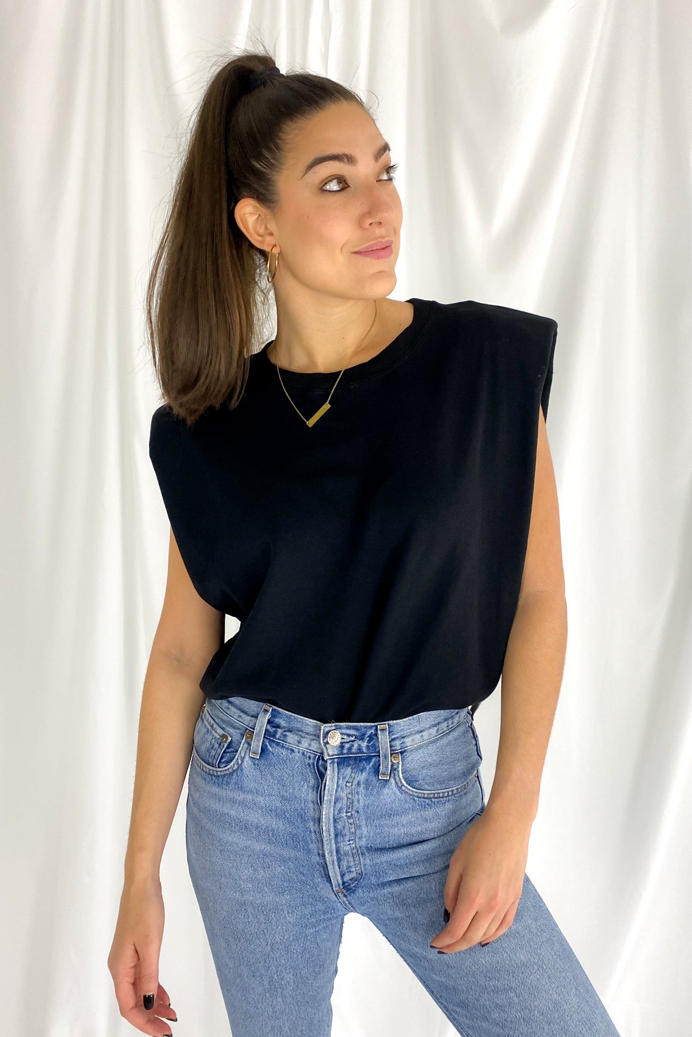 Padded muscle online tee