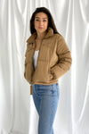 Golden Coast Puffer Jacket | Camel - We’re About That