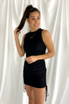All Nighter Ruched Dress | Black - We’re About That