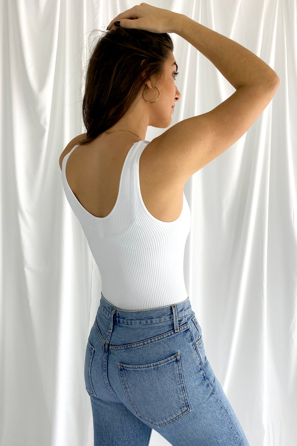 Simple Things Seamless Bodysuit | White - We’re About That