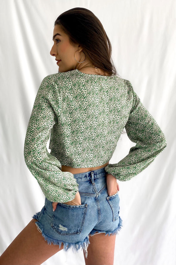 Garden State Ruched Top | Earth Green - We’re About That