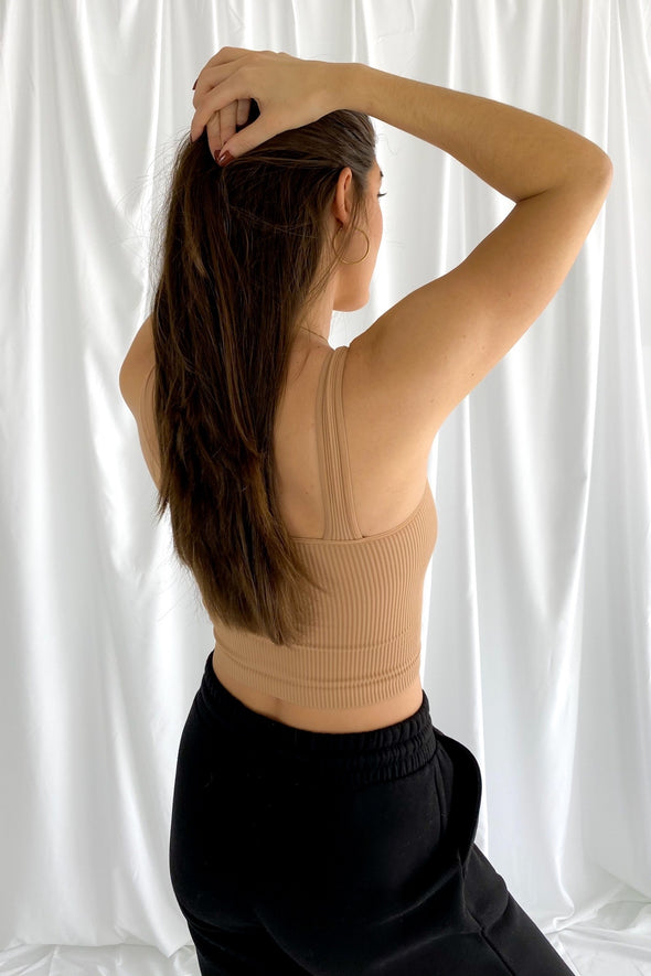 All I Want Seamless Tank | Camel - We’re About That