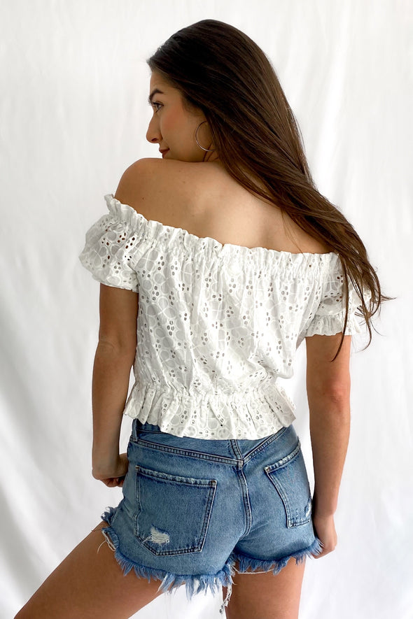 Love Story Off The Shoulder Top | Ivory - We’re About That
