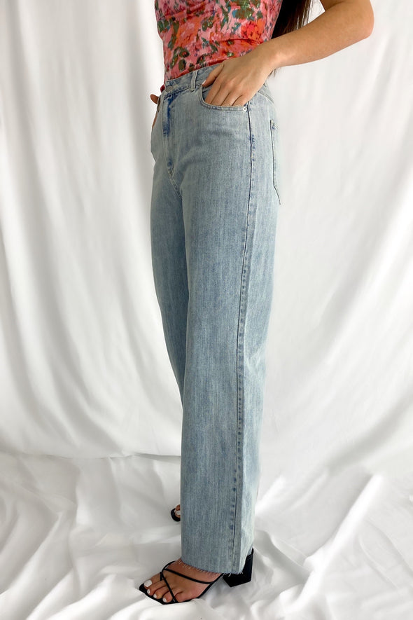 Alyssa Dad Jean | Light Wash - We’re About That