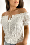 Love Story Off The Shoulder Top | Ivory - We’re About That